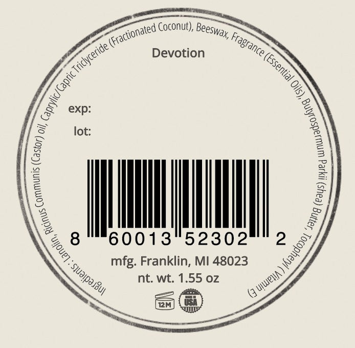 Devotion - Rugged Patchouli Dry Oil (Beard Balm)