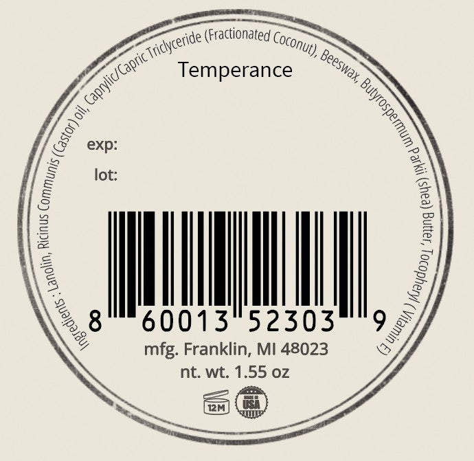 Temperance - Unscented Dry Oil (Beard Balm)